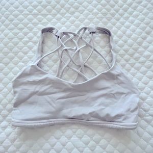 Lululemon sports bra- off white- size 6